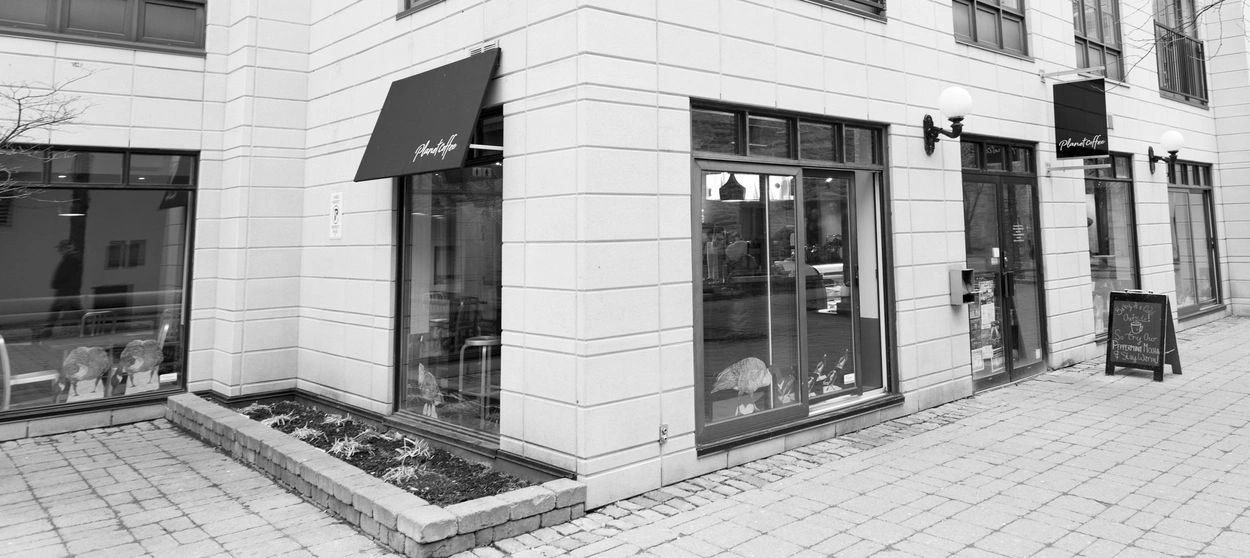 Exterior of Planet Coffee in Ottawa