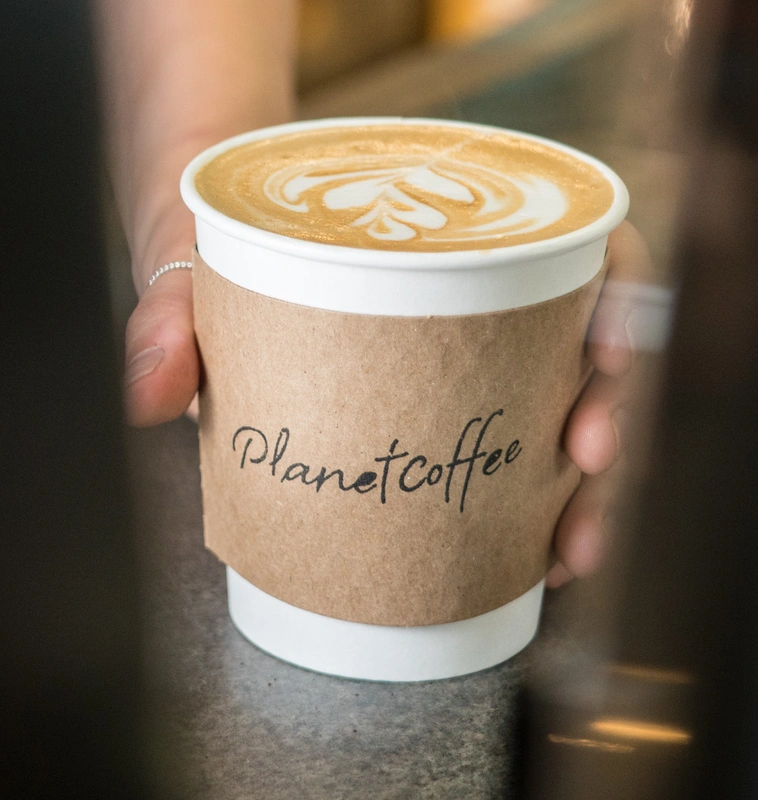 Planet Coffee Branded Takeout Cup